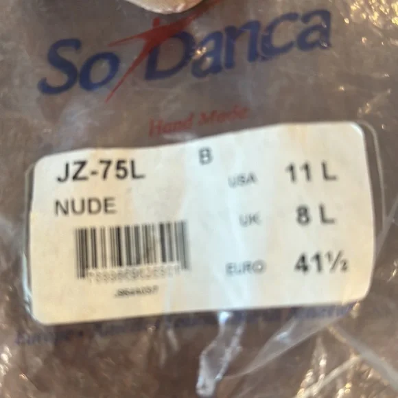 New Pair So Danca Dance Jazz Shoes - Nude - Picture 6 of 6